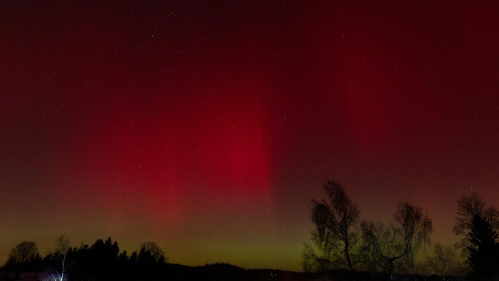 Polární záře - poslední pruhy, foto: Martin Gembec